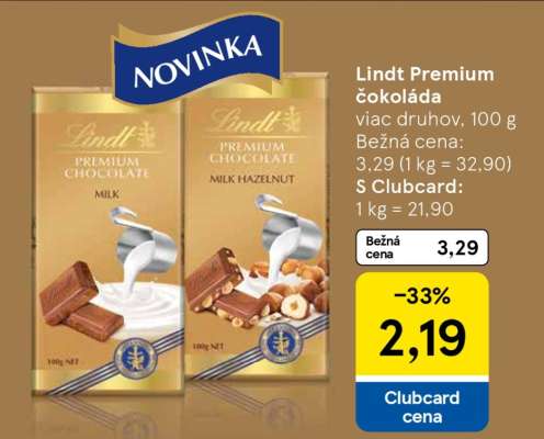 Lindt Premium čokoláda