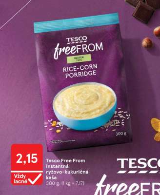 Tesco Free From instantná ryžovo-kukuričná kaša