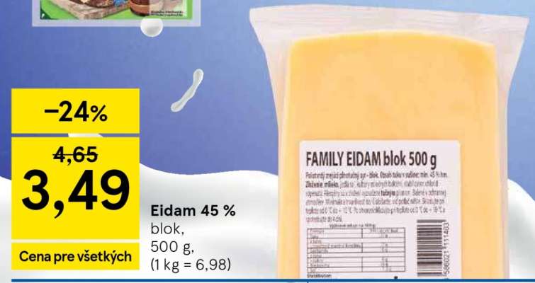 Family Eidam blok 500 g