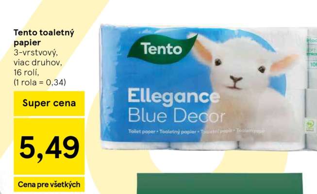 TENTO TOALETNÝ PAPIER
