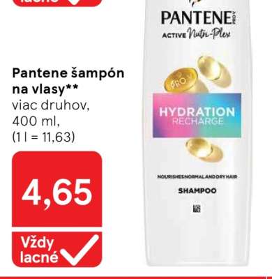 Pantene šampón na vlasy