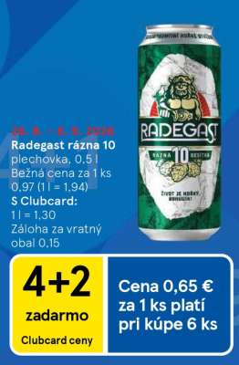 Radegast rázná 10°