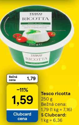 Tesco ricotta