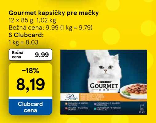 Gourmet kapsičky pre mačky