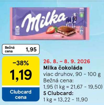 Milka čokoláda
