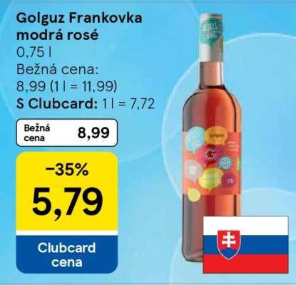 Golguž Frankovka modrá rosé