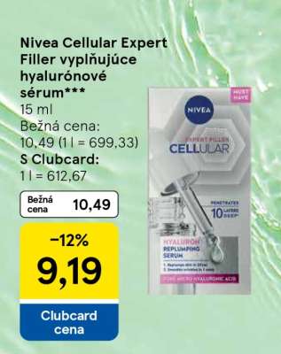 Nivea Cellular Expert Filler vyplňujúce hyalurónové sérum***