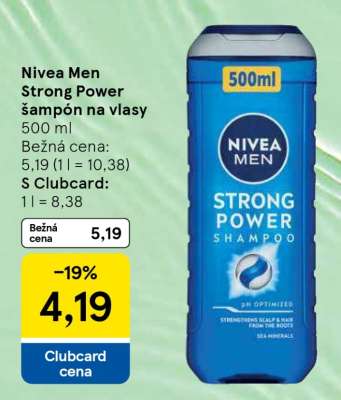 Nivea Men Strong Power šampón na vlasy