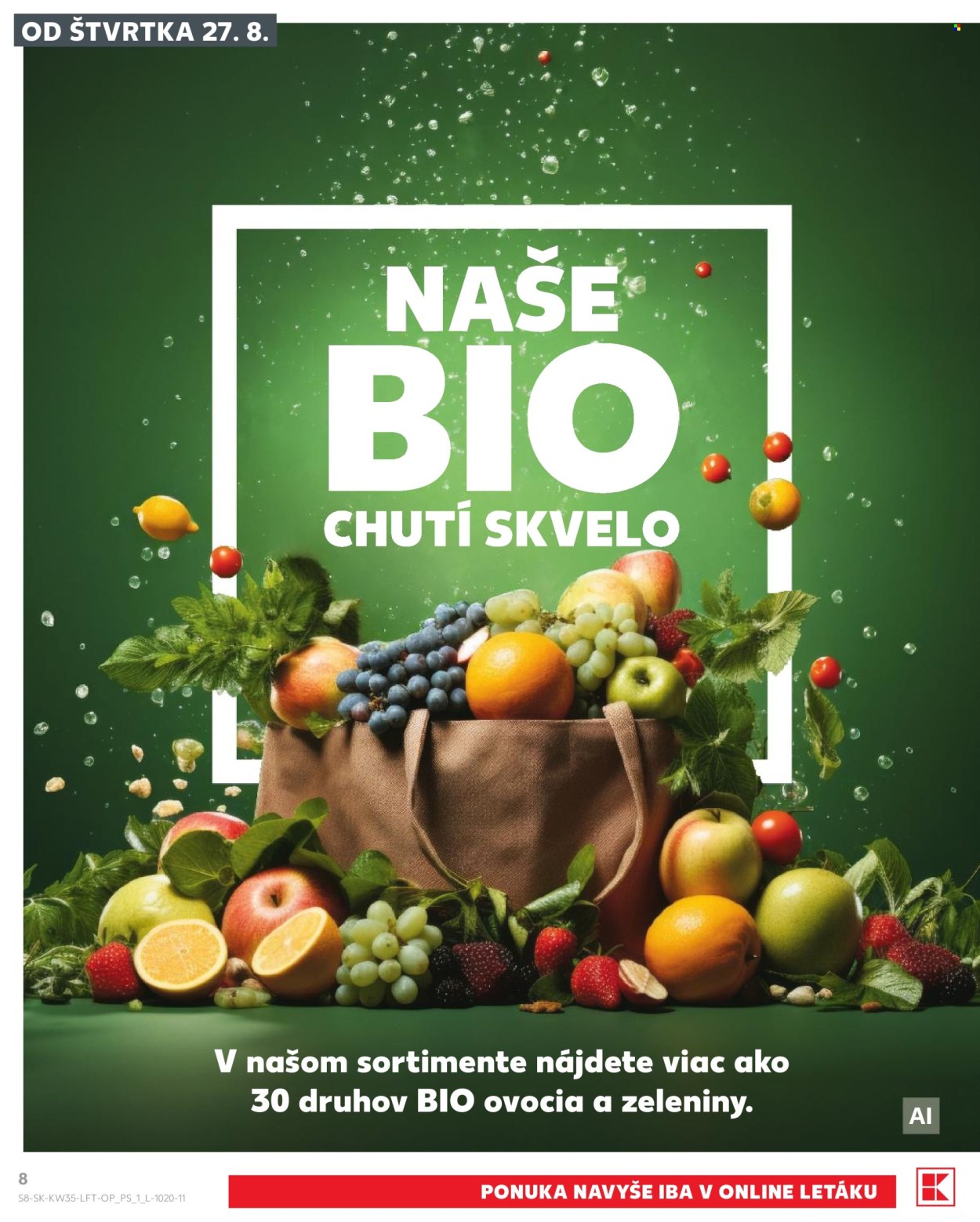 Leták Kaufland - 27.8.2026 - 2.9.2026. Strana 8