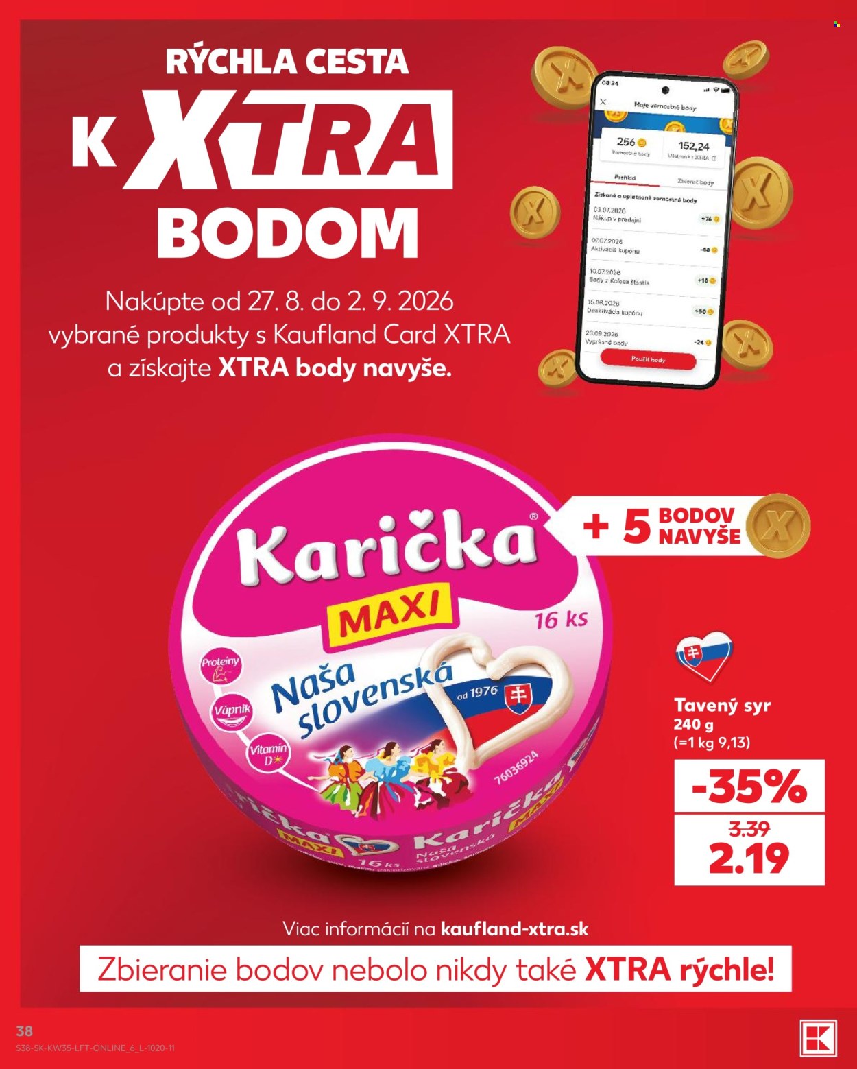 Leták Kaufland - 27.8.2026 - 2.9.2026. Strana 38