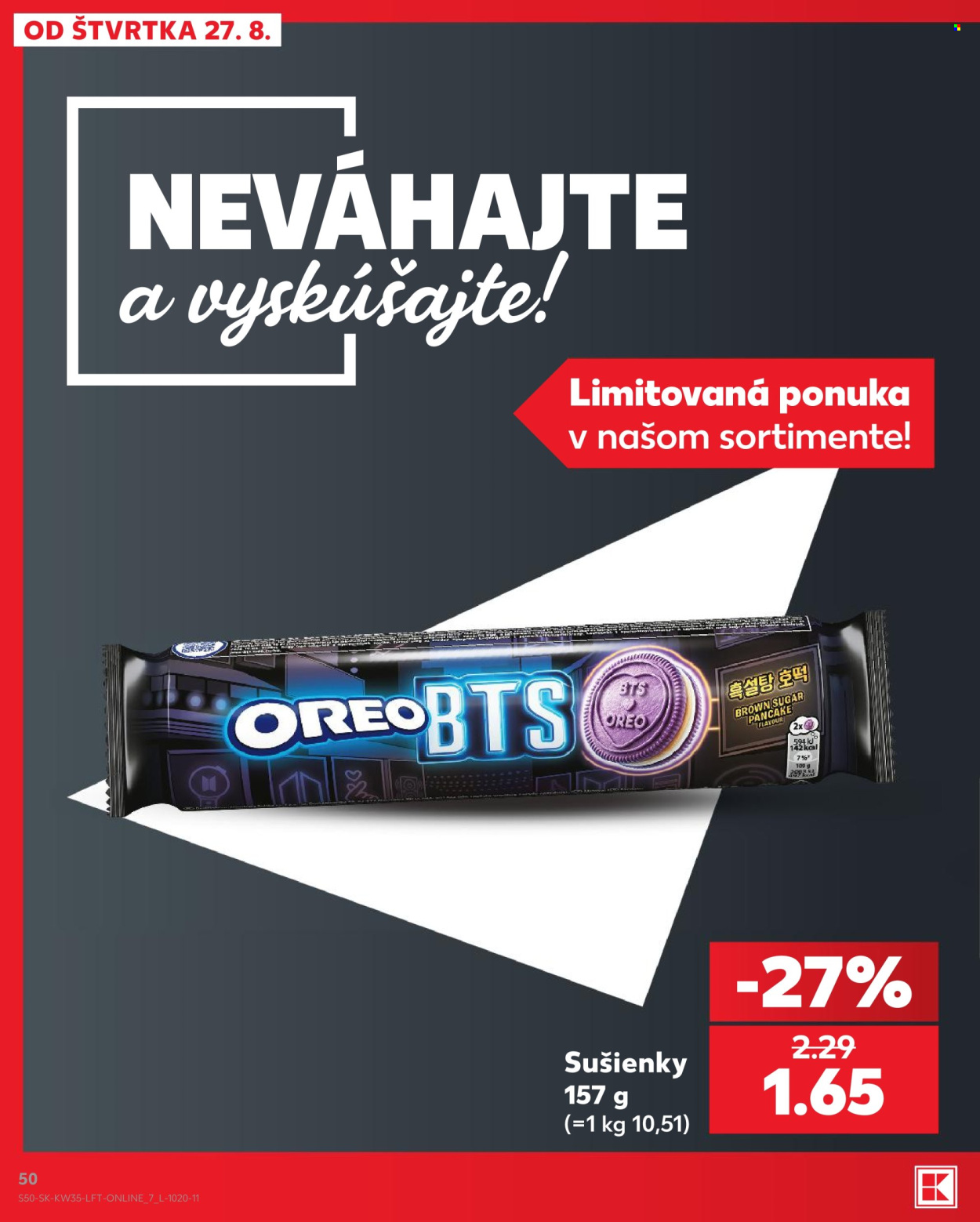 Leták Kaufland - 27.8.2026 - 2.9.2026. Strana 50