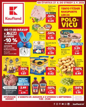 Leták Kaufland - 27.8.2026 - 2.9.2026.