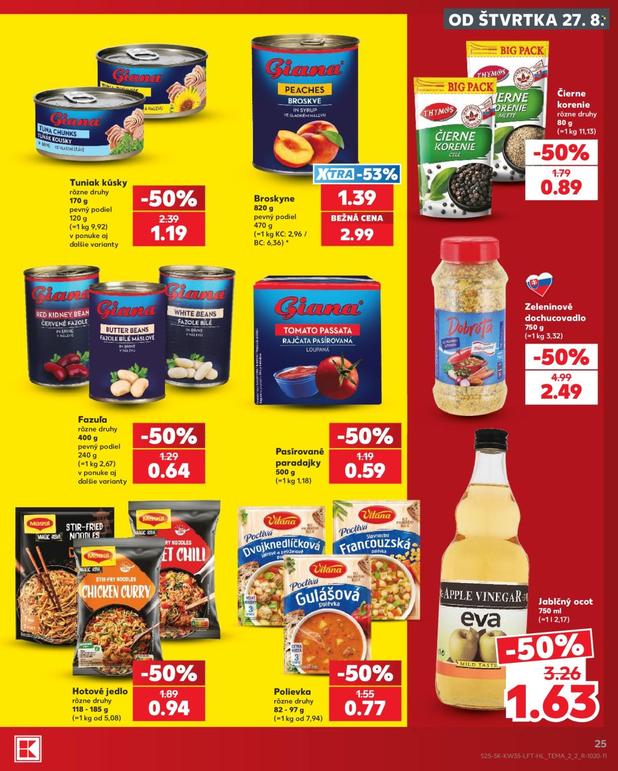 Leták Kaufland - 27.8.2026 - 2.9.2026. Strana 25