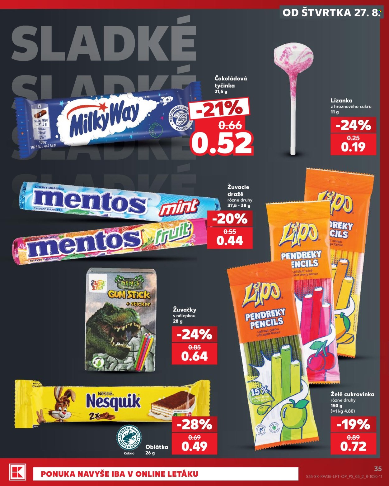 Leták Kaufland - 27.8.2026 - 2.9.2026. Strana 35
