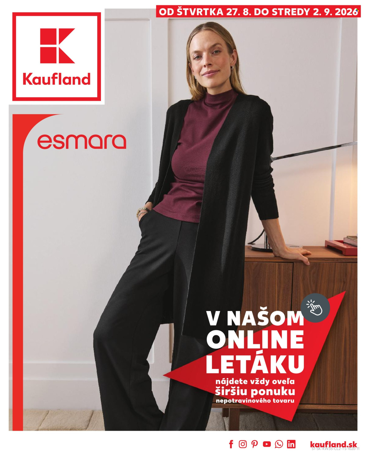 Leták Kaufland - 27.8.2026 - 2.9.2026. Strana 1