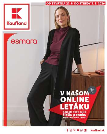 Leták Kaufland - 27.8.2026 - 2.9.2026.