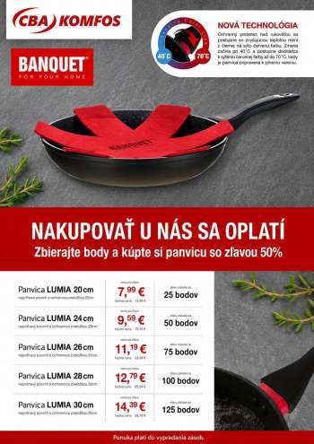 Leták CBA Komfos.