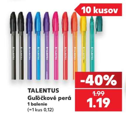 TALENTUS Guľôčkové perá