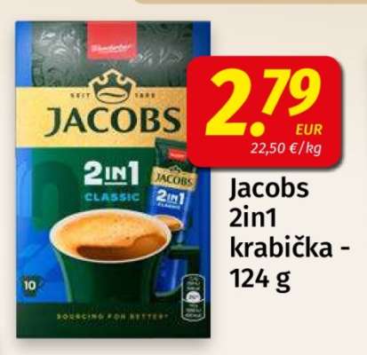 Jacobs 2in1 krabička - 124 g