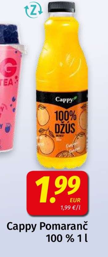 Cappy Pomaranč 100 % 1 l