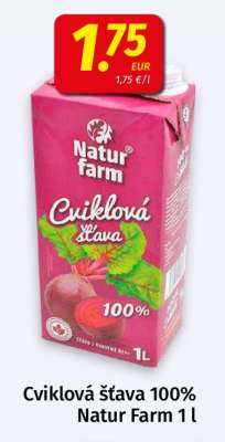 Cviklová šťava 100% Natur Farm 1 l