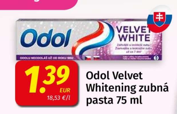 Odol Velvet Whitening zubná pasta 75 ml
