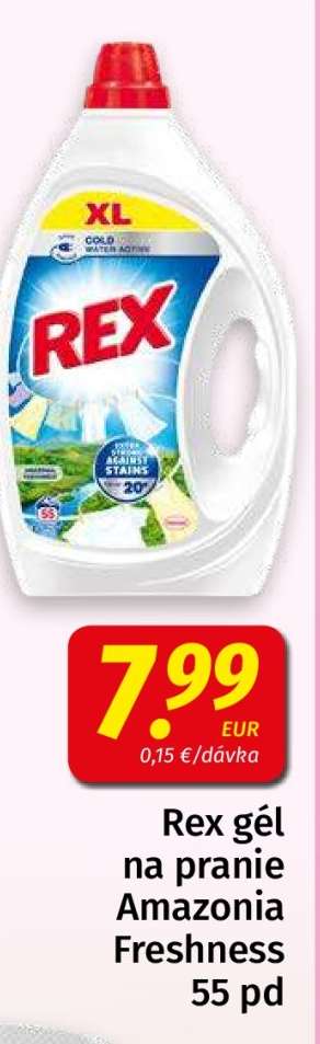 Rex gél na pranie Amazonia Freshness 55 pd