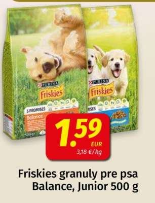 Friskies granuly pre psa Balance, Junior 500 g