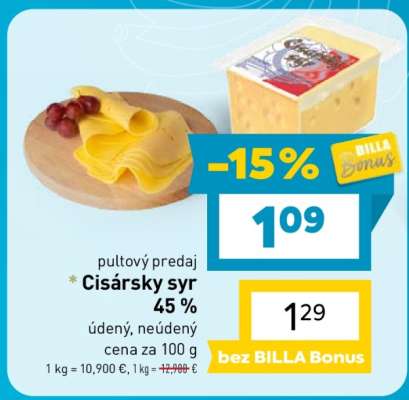 Cisársky syr 45 %