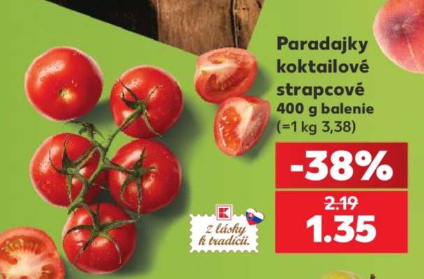 Paradajky koktailové strapcové