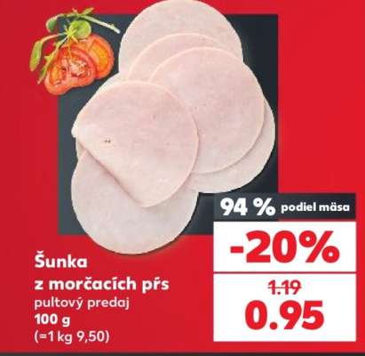 Šunka z morčacích pŕs