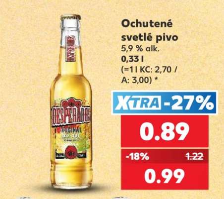 Ochutené svetlé pivo