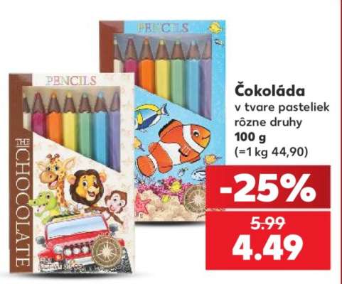 Čokoláda v tvare pasteliek