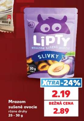 Mrazom sušené ovocie
