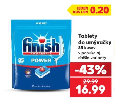 Tablety do umývačky 85 kusov