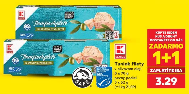 Tuniak filety v olivovom oleji