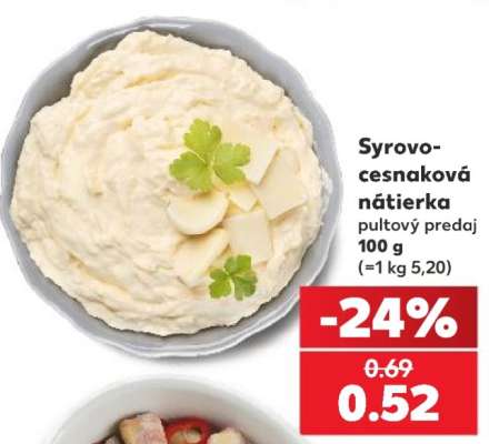 Syrovo-cesnaková nátierka