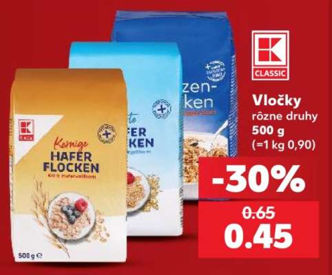 Vločky rôzne druhy 500 g