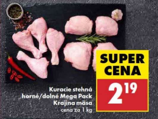 Kuracie stehná horné/dolné mega pack Krajina mäsa