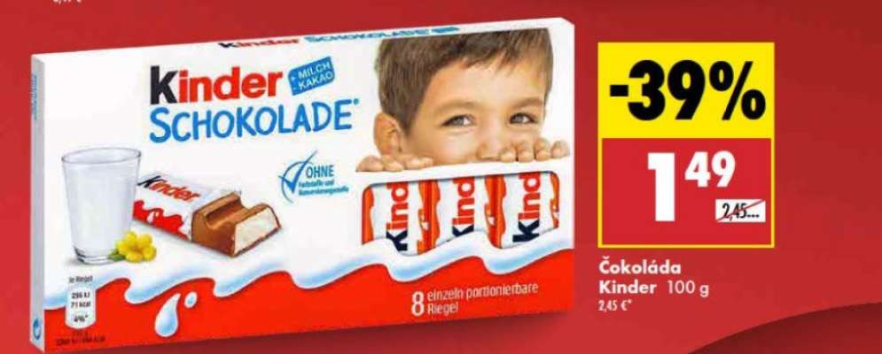 Čokoláda Kinder 100 g