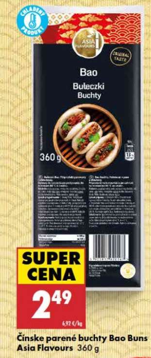 Čínske parené buchty Bao Buns Asia Flavours 360 g