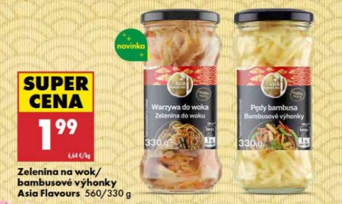 Zelenina na wok/ bambusové výhonky Asia Flavours 560/330 g