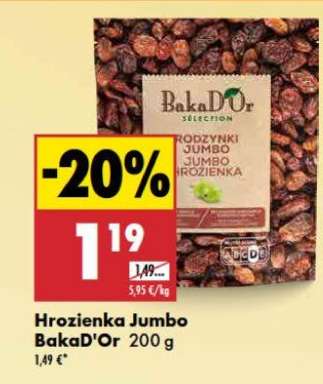 Hrozienka Jumbo BakaD'Or 200 g