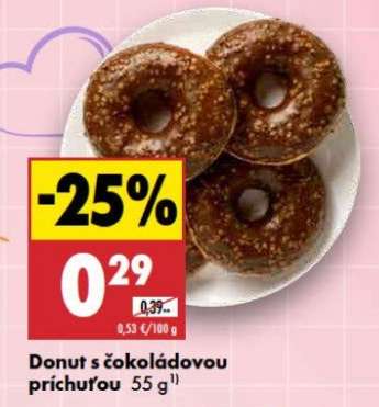 Donut s čokoládovou príchuťou 55 g