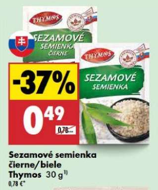 Sezamové semienka čierne/biele Thymos 30 g