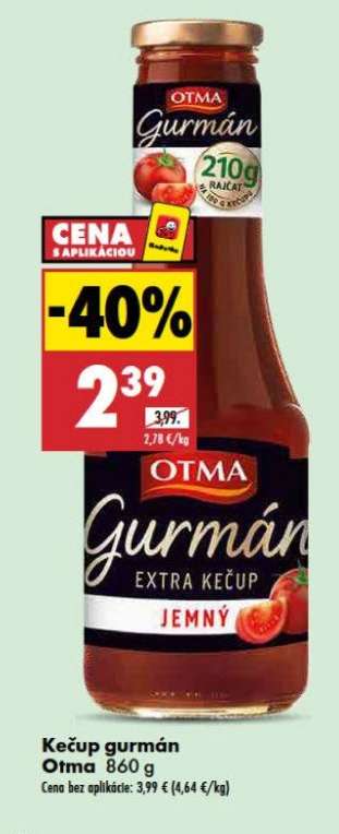 Kečup gurmán Otma 860 g