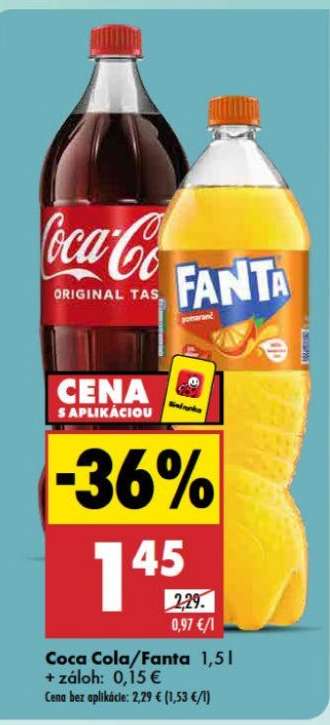 Coca Cola/Fanta 1,5 l