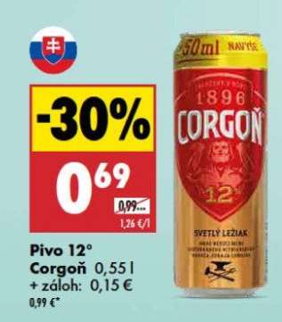 Pivo 12° Corgoň
