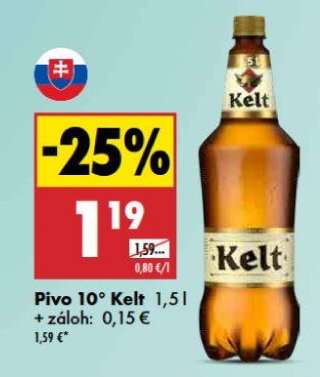 Pivo 10° Kelt 1,5 l