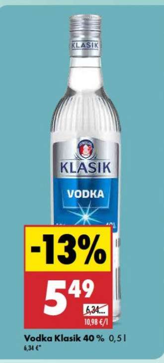 Vodka Klasik 40%, 0,5 l